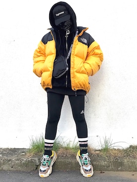「vetements」｜「アイテム（ダウンジャケット/コート）」を使った、HALO TOKYOさん（メンズ・168cm）の春コーディネート