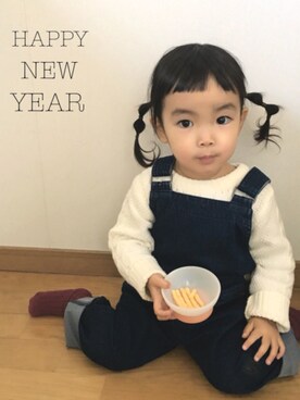 twinkle♡twinkle♡ さん(キッズ・80cm)の冬コーディネート