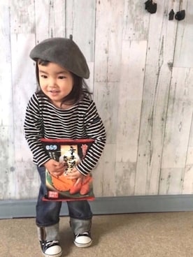 「ボーター」｜「アイテム（その他）」を使った、twinkle♡twinkle♡  さん（キッズ・80cm）の冬コーディネート