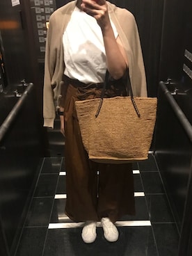 「Sans Arcidet（サンアルシデ）のアイテム」を使った、piyyさん（レディース・165cm）の春コーディネート