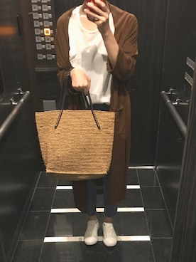 「Sans Arcidet（サンアルシデ）のアイテム」を使った、piyyさん（レディース・165cm）の夏コーディネート