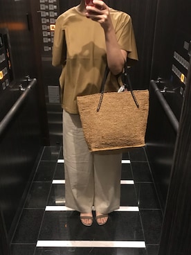 「Sans Arcidet（サンアルシデ）のアイテム」を使った、piyyさん（レディース・165cm）の夏コーディネート