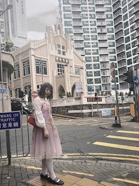 「VINTAGE（ヴィンテージ）のアイテム（チューブトップ）」を使った、bunbunbunさん（レディース・155cm）の夏コーディネート