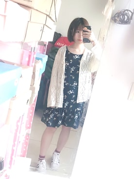 「Heather（ヘザー）のアイテム（スカート、ブラック系）」を使った、Unknownstrangerさん（レディース）の春コーディネート