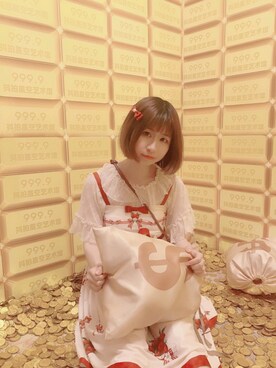 「Lolitaのアイテム（スカート、ベージュ系）」を使った、Unknownstrangerさん（レディース）の春コーディネート