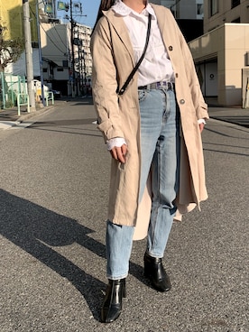 「LOWRYS FARM（ローリーズファーム）のストレッチヒールブーツ　851418（ブーツ）」を使った、アイリさん（レディース・153cm）の秋コーディネート