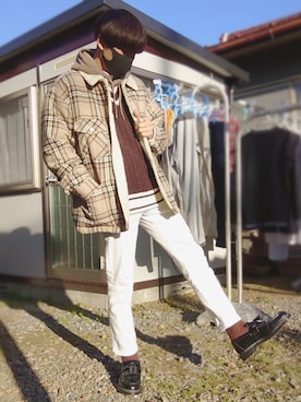 「UNIQLO（ユニクロ）の50色ソックス（消臭機能付き）（ソックス/靴下）」を使った、naoさん（メンズ・171cm）の冬コーディネート