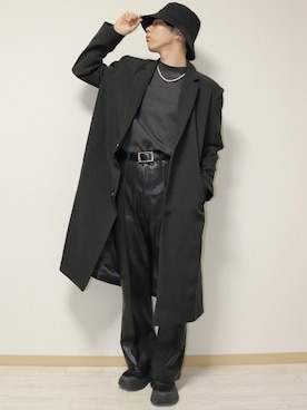 「INTER FACTORY（インターファクトリー）のアイテム（帽子）」を使った、naoさん（メンズ・171cm）の冬コーディネート