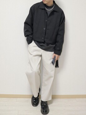 「AIVER（アイバー）のアイテム（トレンチコート）」を使った、naoさん（メンズ・171cm）の冬コーディネート