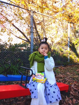 「おでかけ」｜「アイテム（その他アウター）」を使った、yu-1110-aさん（キッズ・110cm）の冬コーディネート