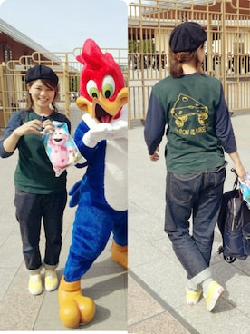 「FREAK'S STORE（フリークスストア）のアイテム（ハンチング/ベレー帽）」を使った、kor さん（レディース・163cm）の春コーディネート