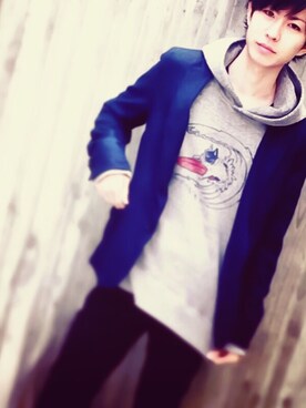 🌜💀🌛さん（メンズ・165cm）の春コーディネート