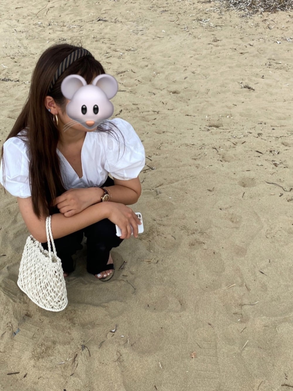 「夏コーデ、プチプラ、オトナ女子」｜「FENDIのアイテム（カチューシャ、ブラウン系）」を使った、となりのととろさん（レディース・162cm）の秋コーディネートの1枚目の写真