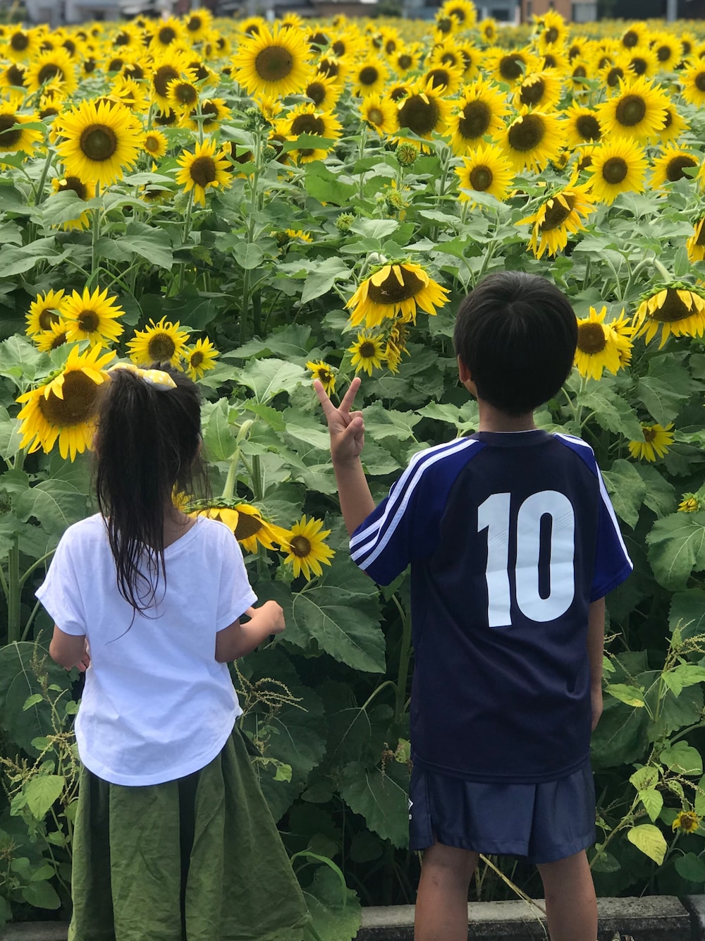 「サッカー、サッカー少年、キャプテン翼、兄妹コーデ、スポーツ、スポーツミックス、キッズコーデ」｜「koreaのアイテム（Tシャツ/カットソー、ホワイト系）」を使った、kiccham☆さん（キッズ・120cm）の夏コーディネートの1枚目の写真