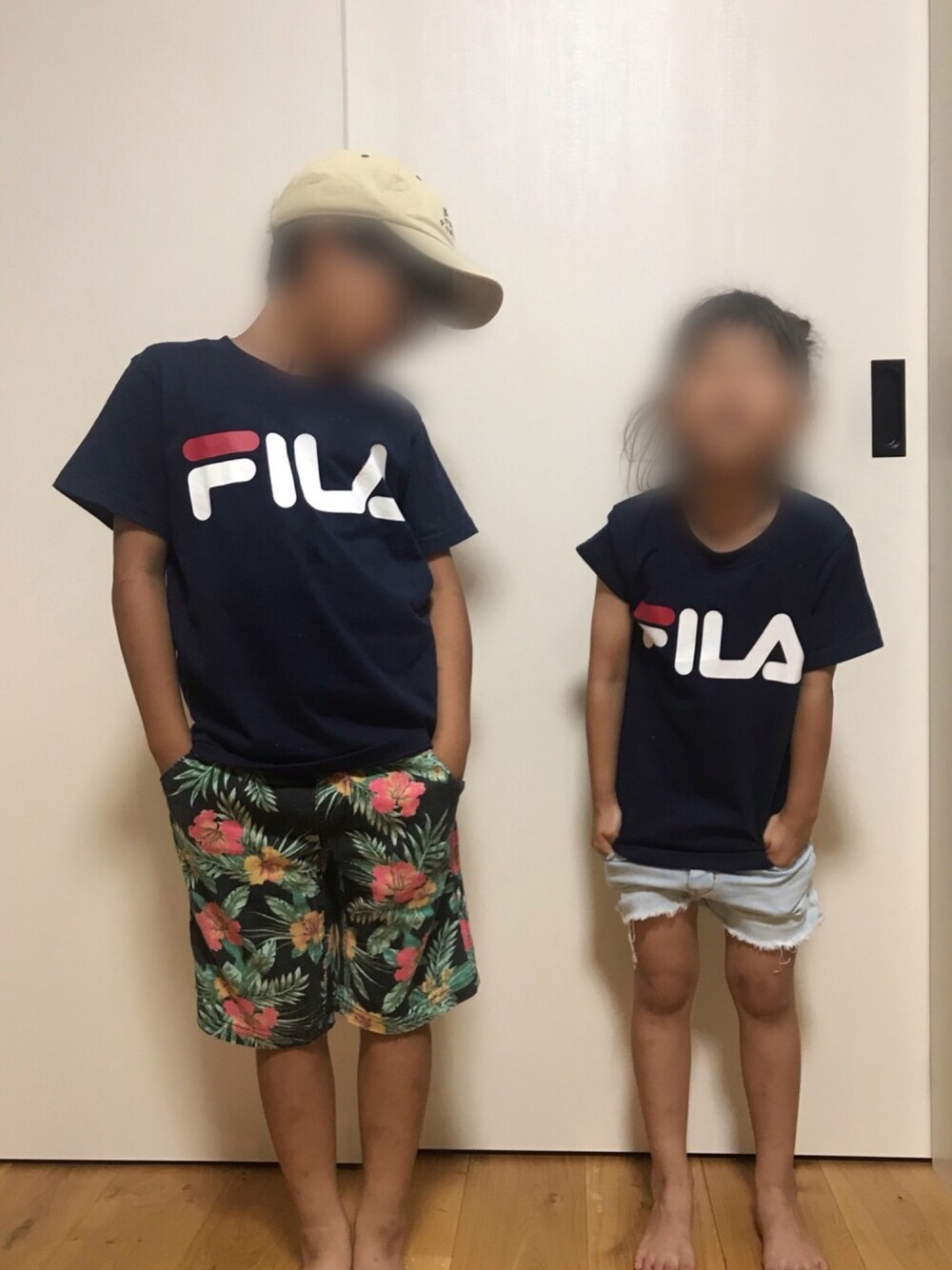 「キッズコーデ、キッズファッション、兄妹コーデ、リンクコーデ、プチプラコーデ、西松屋、しまむら、ユニクロ、メガネ男子」｜「西松屋のアイテム（Tシャツ/カットソー、ブルー系）」を使った、kiccham☆さん（キッズ・122cm）の秋コーディネートの1枚目の写真