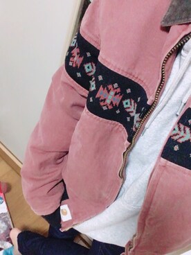 「Carhartt（カーハート）のアイテム（ブルゾン）」を使った、mimam！さん（レディース・162cm）の秋コーディネート