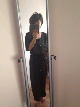 「FIKA（フィカ）のアイテム（オールインワン・サロペット）」を使った、Asami Hasegawaさん（レディース・155cm）の夏コーディネート