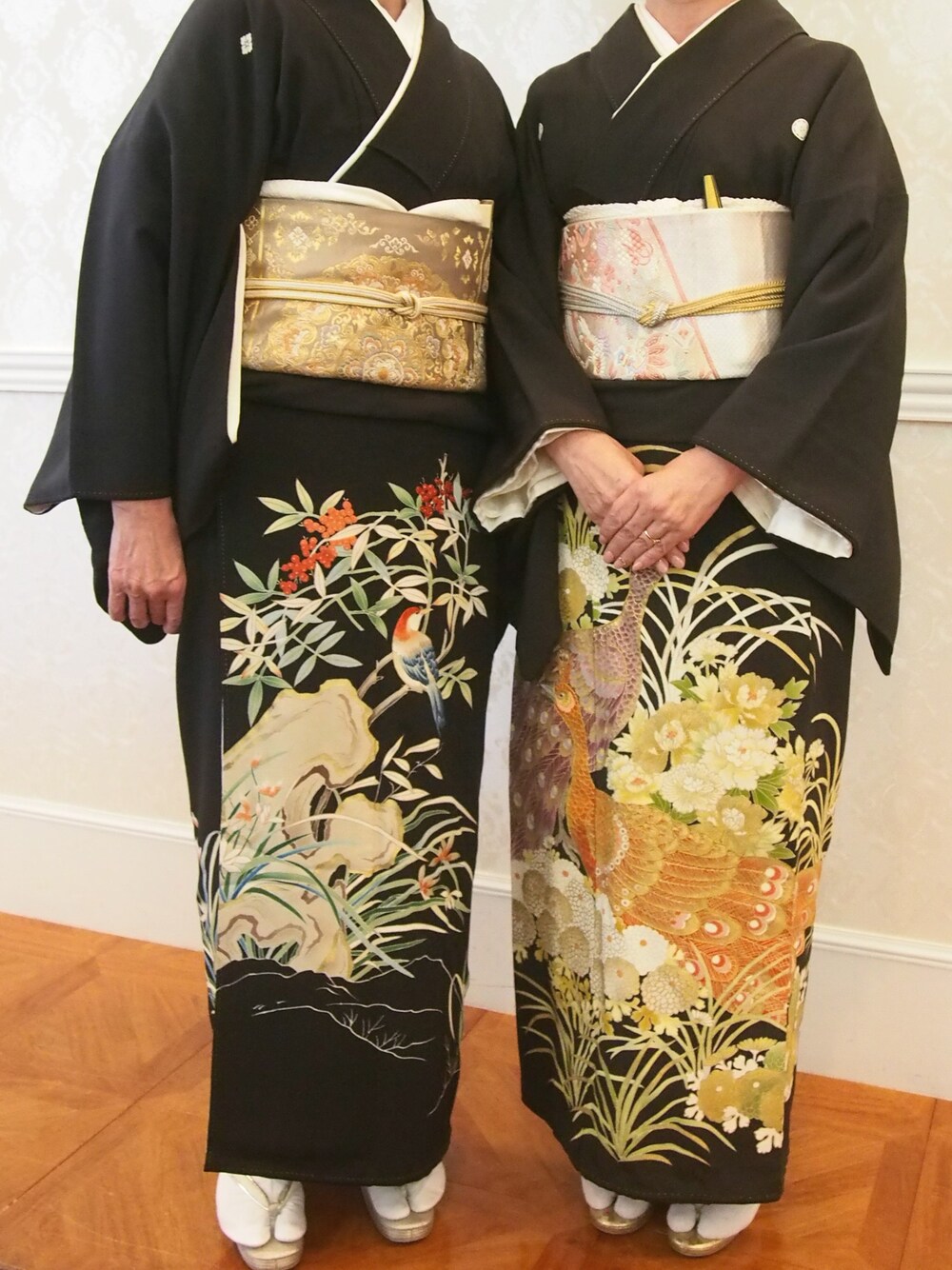 「結婚式、結婚式スタイル、着物、着物アンティーク、黒、ウエディング、wedding、和装、和服」｜「no brandのアイテム（浴衣、ブラック系）」を使った、猪鼻ちひろさん（レディース・150cm）の冬コーディネートの1枚目の写真