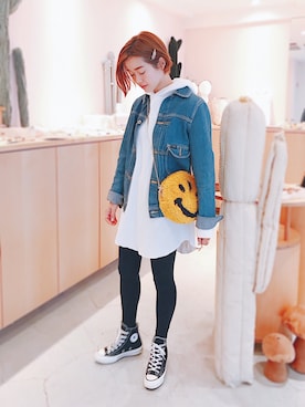 猪鼻ちひろさん(レディース・150cm)の春コーディネート