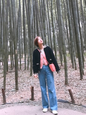 猪鼻ちひろさん（レディース・150cm）の春コーディネート