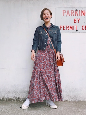 猪鼻ちひろさん（レディース・150cm）の春コーディネート