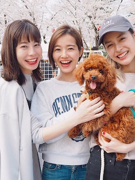 猪鼻ちひろさん(レディース・150cm)の春コーディネート