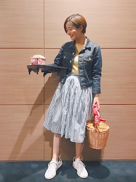 猪鼻ちひろさん（レディース・150cm）の春コーディネート