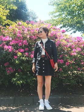 猪鼻ちひろさん（レディース・150cm）の春コーディネート