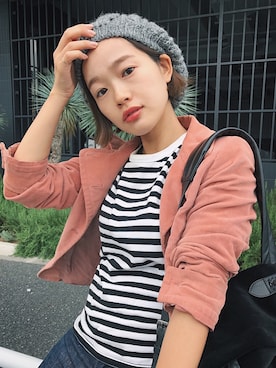 「PHILOSOPHY（フィロソフィー）のアイテム」を使った、猪鼻ちひろさん（レディース・150cm）の秋コーディネート