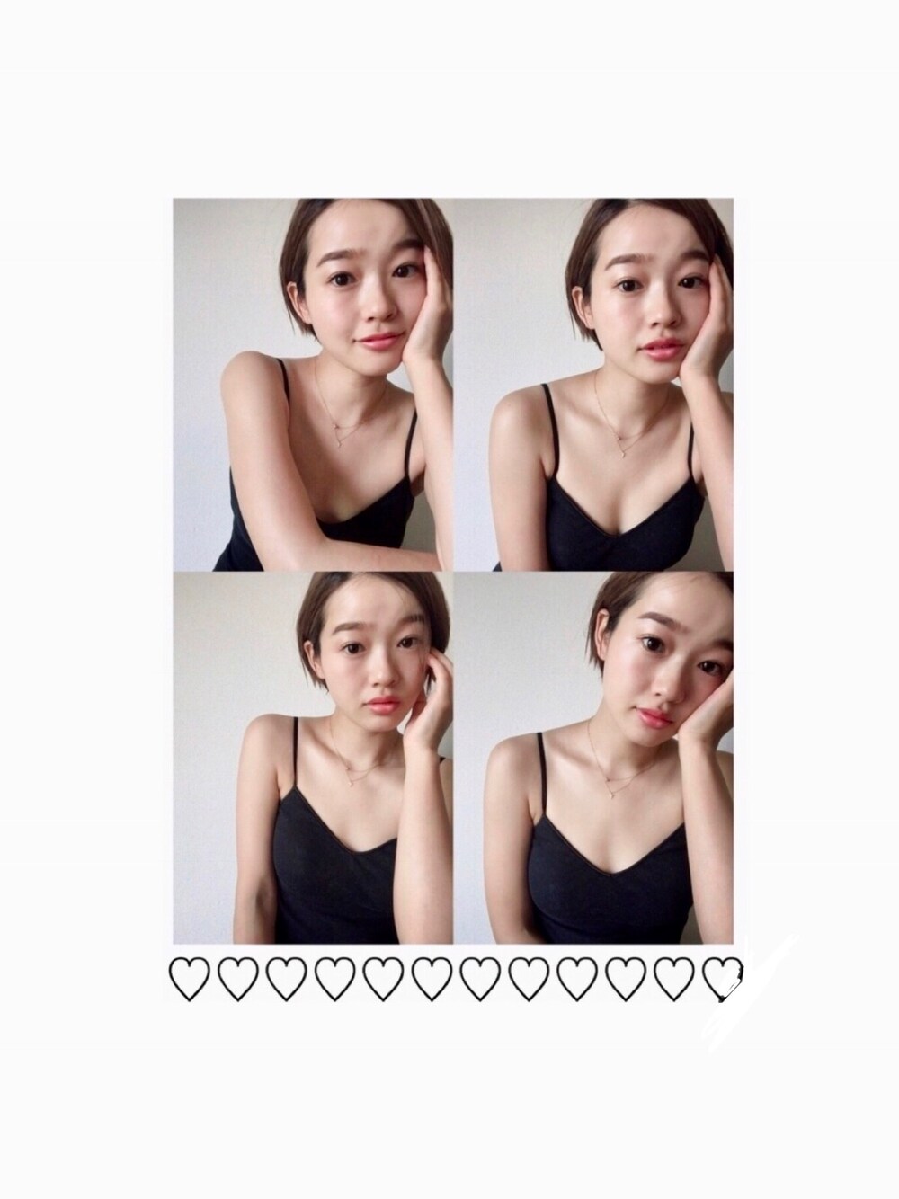 「Souple Luzのアイテム（キャミソール、ブラック系）」を使った、猪鼻ちひろさん（レディース・150cm）の秋コーディネートの1枚目の写真