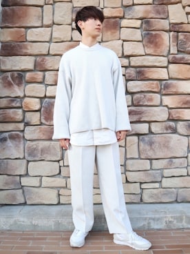 「リドム」｜「アイテム（アクセサリー）」を使った、おりかささん（メンズ・181cm）の冬コーディネート