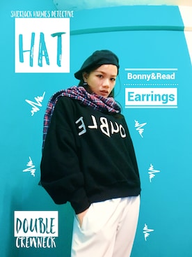 「CREWNECK」｜Stellaさん（レディース・162cm）の冬コーディネート