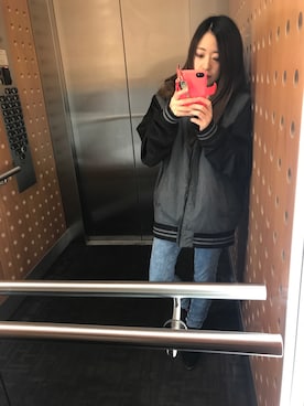 「H&M（エイチ・アンド・エム）のアイテム（マウンテンパーカー）」を使った、ぴぐさん（レディース・153cm）の夏コーディネート