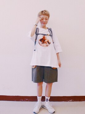 「HYPER GRAND（ハイパーグランド）のアイテム」を使った、AILO👦🏼さん（レディース・153cm）の春コーディネート