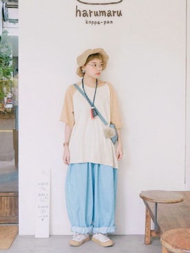 「oqLiq（オークリック）のアイテム（アクセサリー）」を使った、AILO👦🏼さん（レディース・153cm）の夏コーディネート
