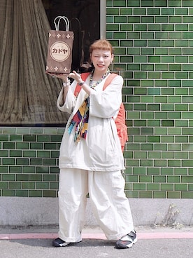 「MONITALY（モニタリー）のアイテム（アクセサリー）」を使った、AILO👦🏼さん（レディース・153cm）の春コーディネート