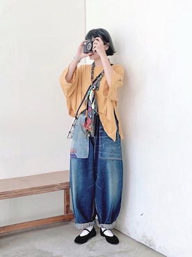 「MONITALY（モニタリー）のアイテム（アクセサリー）」を使った、AILO👦🏼さん（レディース・153cm）の春コーディネート