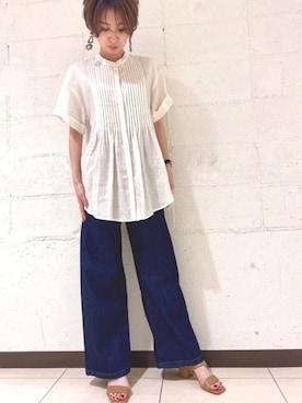 「LEINER（レイナー）のアイテム」を使った、nano・universe ルミネ立川 Womensさん（レディース・160cm）の夏コーディネート