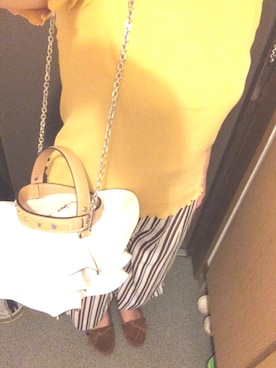 「マスタードイエロー」｜3yamaさん（レディース・160cm）の秋コーディネート