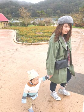 「H&M DIVIDED（エイチアンドエム　ディヴァイデッド）のアイテム（バッグ）」を使った、3yamaさん（レディース・160cm）の秋コーディネート