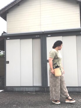 「レプシィム(LEPSIM)」｜「アイテム（ハンチング/ベレー帽）」を使った、3yamaさん（レディース・160cm）の夏コーディネート