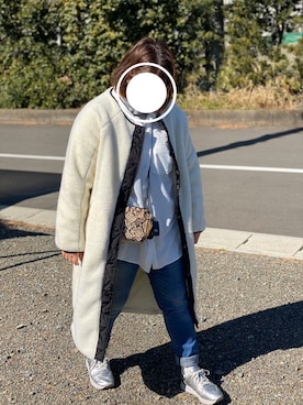 「AKTE（アクテ）のアイテム（アクセサリー）」を使った、3yamaさん（レディース・160cm）の冬コーディネート