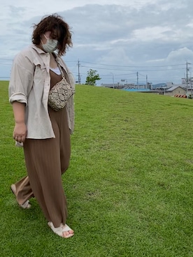 「Canal 4℃（カナルヨンドシー）のアイテム（アクセサリー）」を使った、3yamaさん（レディース・160cm）の夏コーディネート