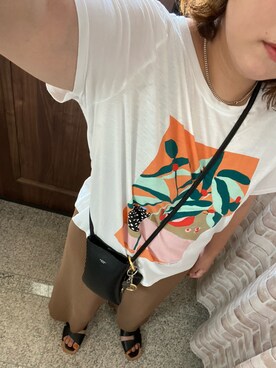 「AKTE（アクテ）のアイテム（アクセサリー）」を使った、3yamaさん（レディース・160cm）の夏コーディネート