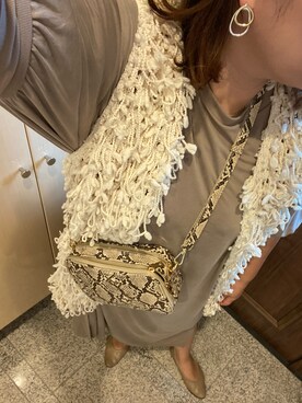 「AKTE（アクテ）のアイテム（アクセサリー）」を使った、3yamaさん（レディース・160cm）の秋コーディネート