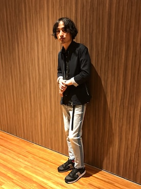 「VOGUISH（ヴォーギッシュ）のアイテム（ジャケット/アウター）」を使った、Morishitaさん（メンズ・174cm）の春コーディネート