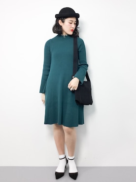 「STYLE DELI（スタイルデリ）のアイテム（バッグ）」を使った、ハマアイさん（レディース・161cm）の冬コーディネート