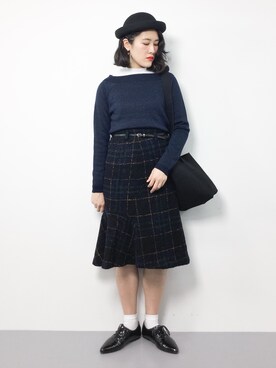 「STYLE DELI（スタイルデリ）のアイテム（バッグ）」を使った、ハマアイさん（レディース・161cm）の冬コーディネート