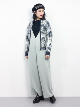 「G-STAR RAW（ジースターロゥ）のアイテム（ブルゾン）」を使った、ハマアイさん（レディース・161cm）の冬コーディネート