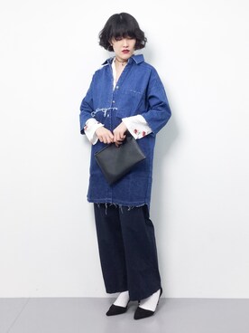 「Factor=（ファクターイコール）のアイテム（ジャケット/アウター）」を使った、ハマアイさん（レディース・161cm）の春コーディネート